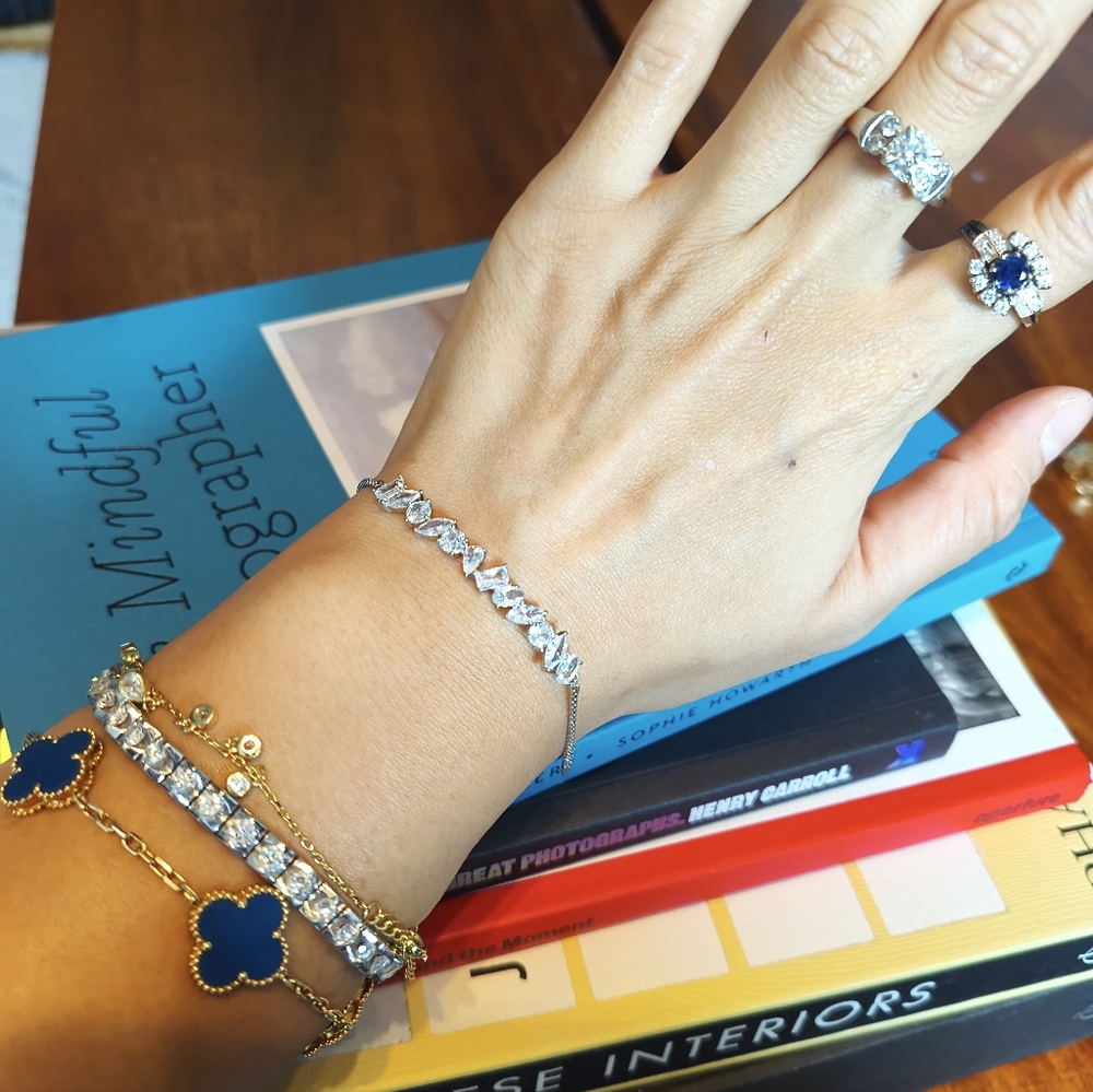 Multi-shaped Diamond Bracelet - Picture 2 of 4